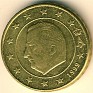 Euro - 10 Euro Cent - Belgium - 1999 - Brass - KM# 227 - 19,7 mm - Obv: Head left within inner circle, stars 3/4 surround, date below Rev: Denomination and map  - 0